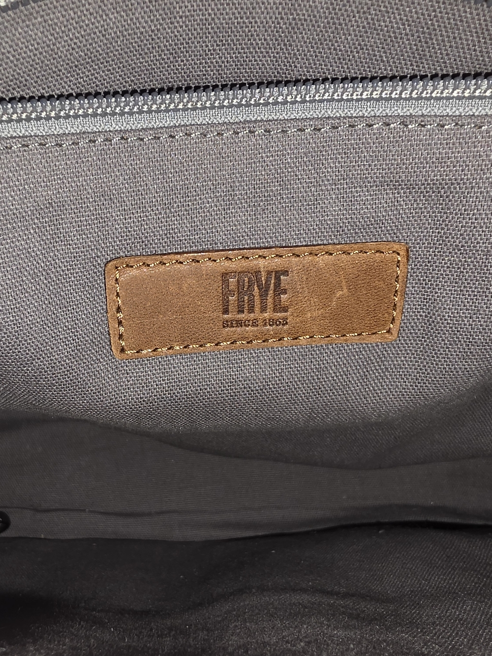 FRYE MELISSA Brown/Cognac Leather Tote Bag - Picture 12 of 13